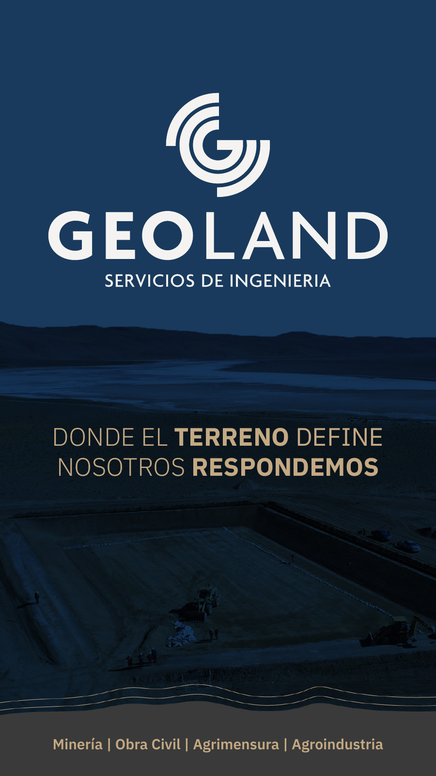 Cover of the GEOLAND company brochure